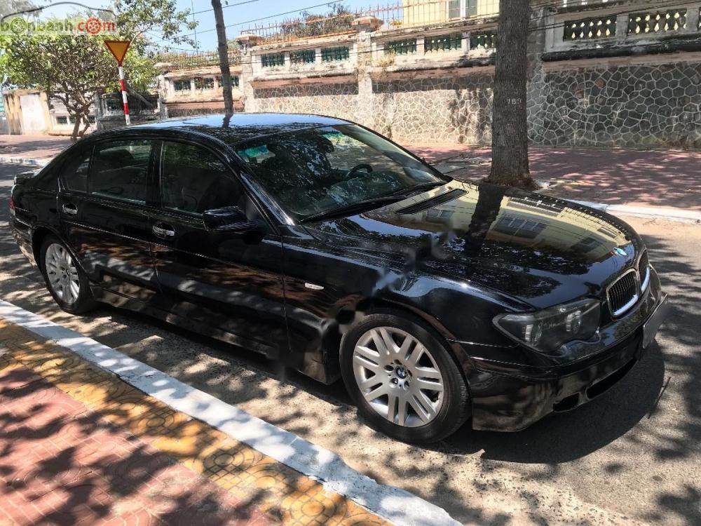 BMW 7 Series 745i 2002 - Bán BMW 745i năm 2002, màu đen, xe nhập 