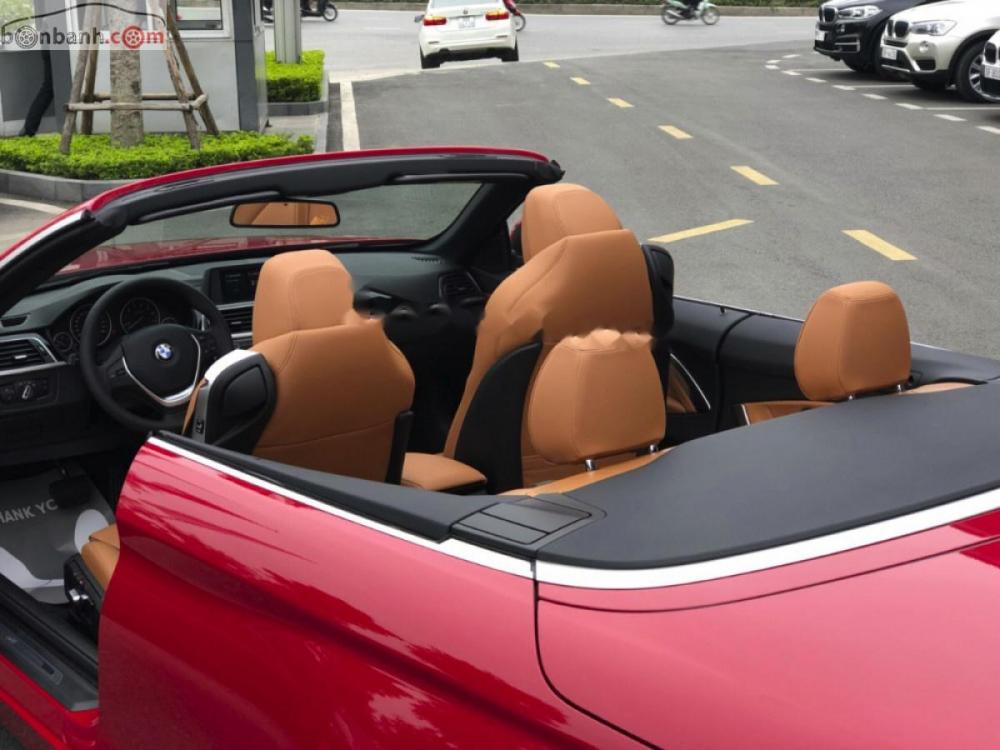 BMW 4 Series 420 Convertible 2019 - Bán xe BMW 420i Convertible mui trần mới 100%, số tự động, màu đỏ/nội thất nâu da bò