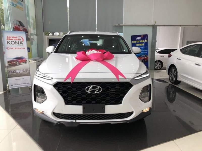 Hyundai Santa Fe 2019 - Bán Hyundai Santa Fe đời 2019, màu trắng, giá 995tr