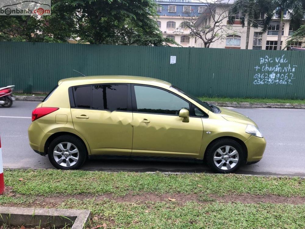 Nissan Tiida 1.6 AT 2008 - Cần bán Nissan Tiida 1.6 AT đời 2008, màu vàng, xe nhập