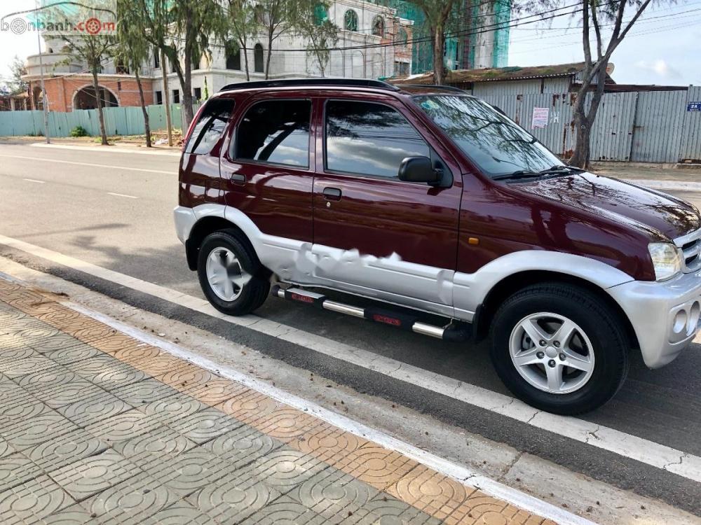 Daihatsu Terios 1.3 4x4 MT 2005 - Cần bán lại xe Daihatsu Terios 1.3 4x4 MT đời 2005, màu đỏ còn mới 