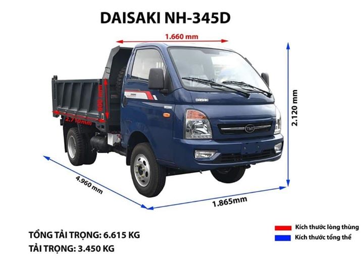 Fuso 2019 - Xe Ben TMT Daisaki 3T45