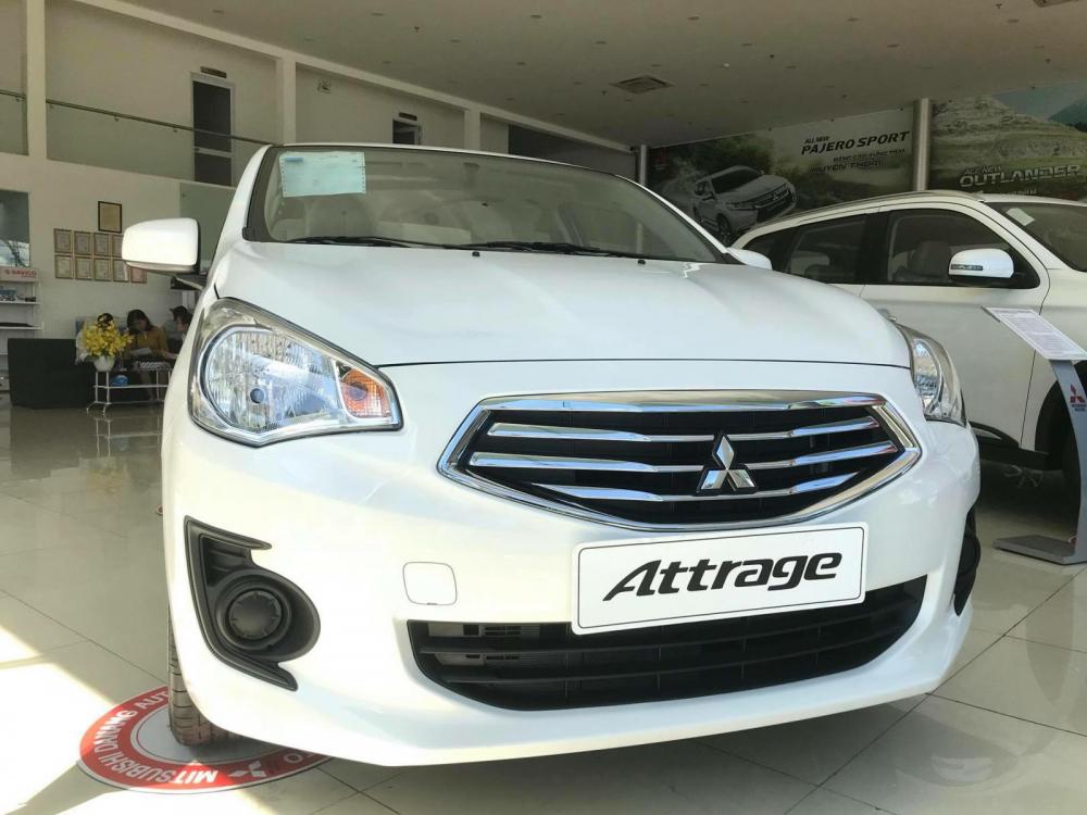 Mitsubishi Attrage 2019 - [HOT] Mitsubishi Attrage đời 2019, màu trắng, nhập khẩu nguyên chiếc, giá chỉ 375 triệu