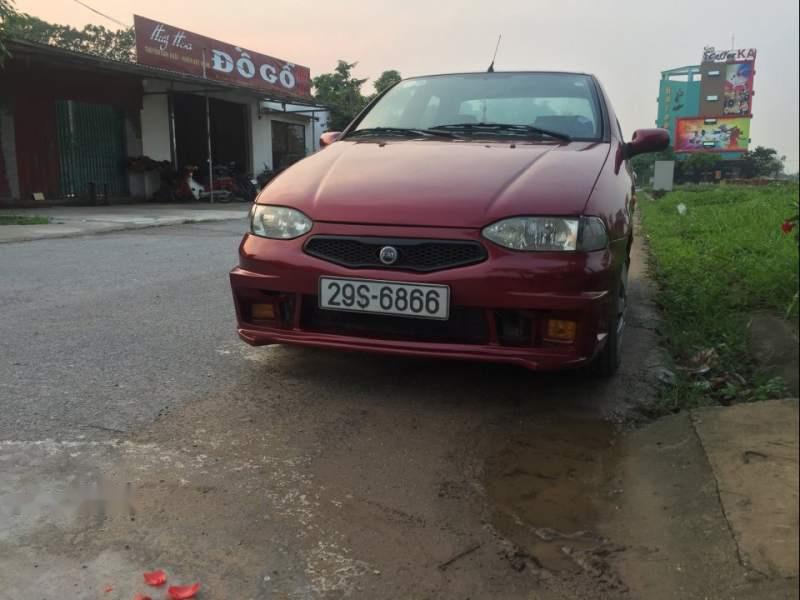 Fiat Siena   1.6 2002 - Bán xe Fiat Siena 1.6 năm 2002, màu đỏ, nhập khẩu nguyên chiếc