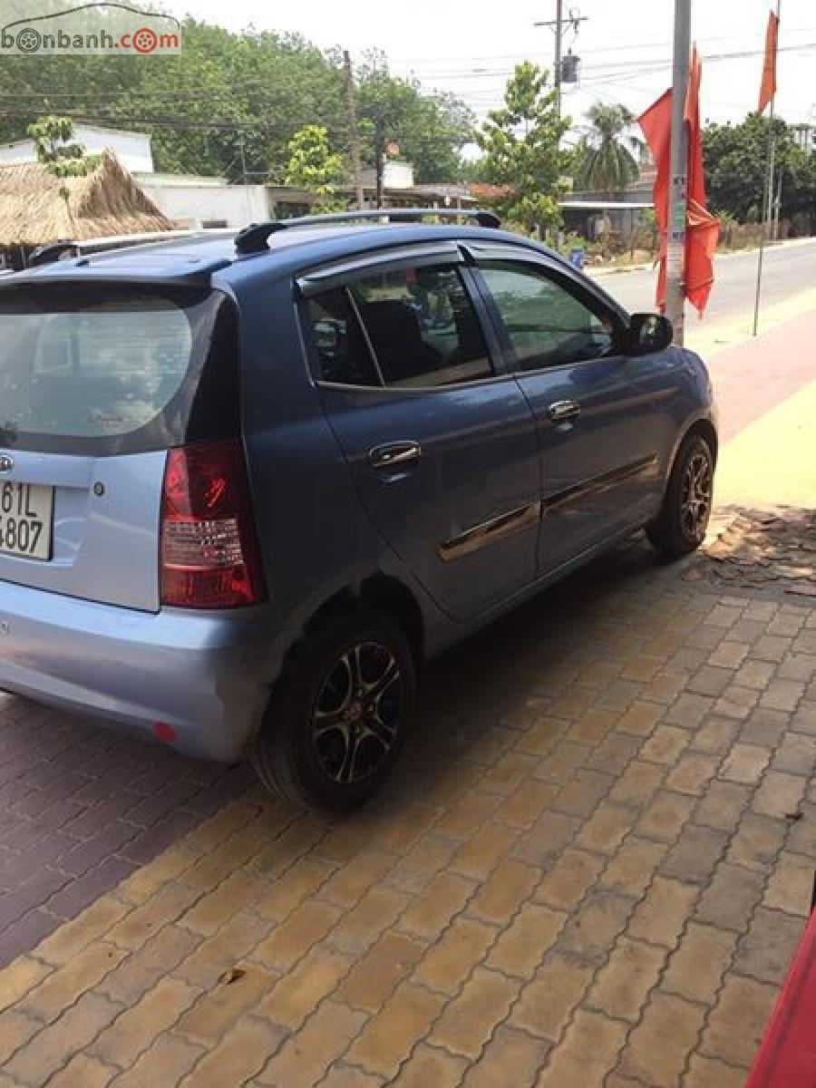 Kia Picanto 1.1 AT 2007 - Bán Kia Picanto 1.1 AT đời 2007, màu xanh lam, nhập khẩu