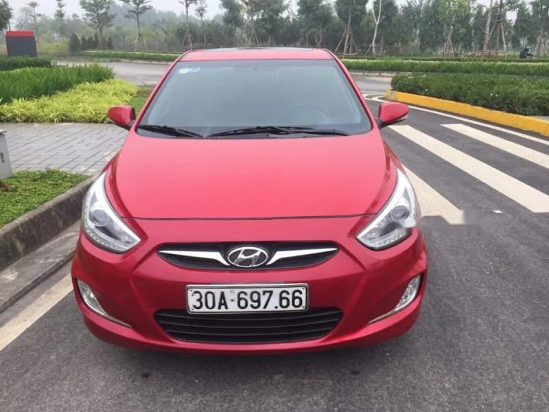 Hyundai Accent Blue 2014 - Cần bán gấp Hyundai Accent Blue đời 2014, màu đỏ số tự động, 465 triệu