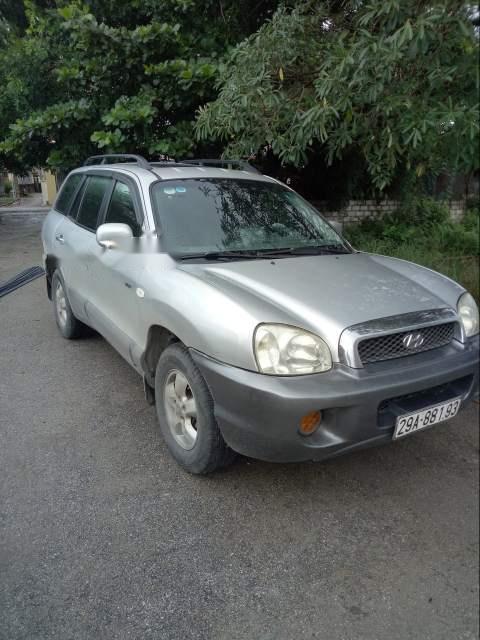 Hyundai Santa Fe 2004 - Bán Hyundai Santa Fe đời 2004, màu bạc, nhập khẩu, giá tốt