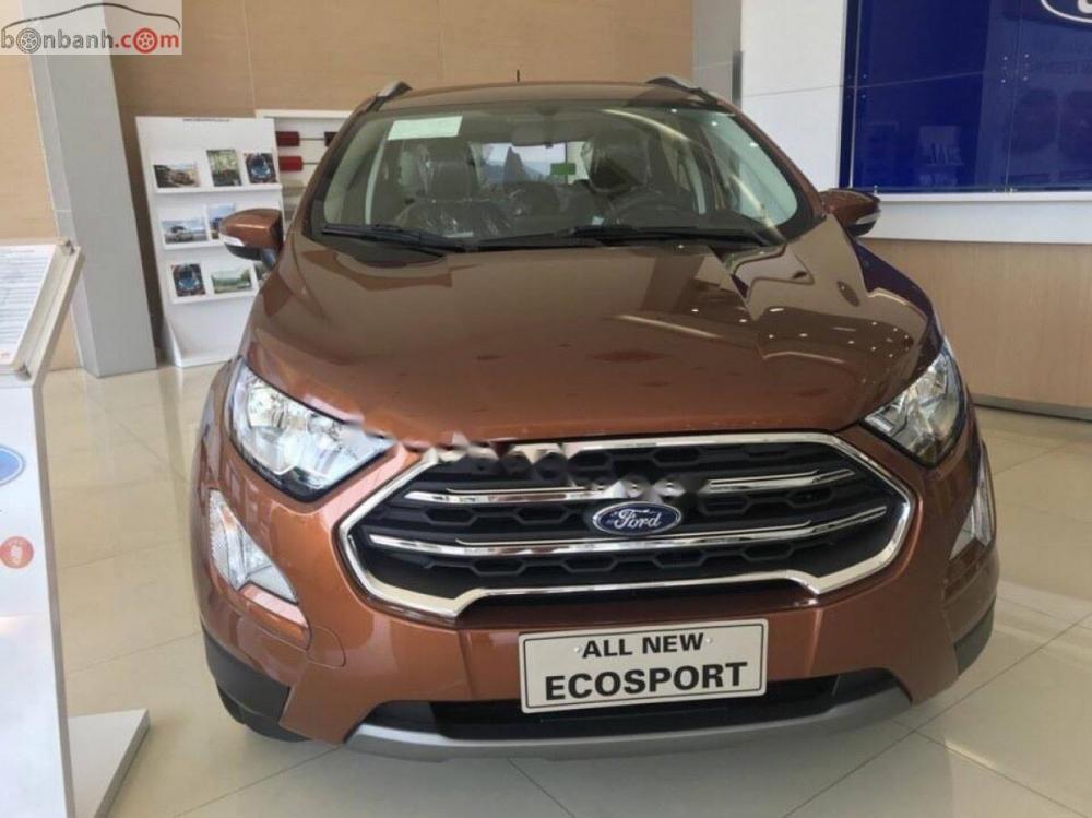 Ford EcoSport Titanium 1.5L AT 2019 - Bán ô tô Ford EcoSport Titanium 1.5L AT sản xuất năm 2019, màu nâu, 650tr