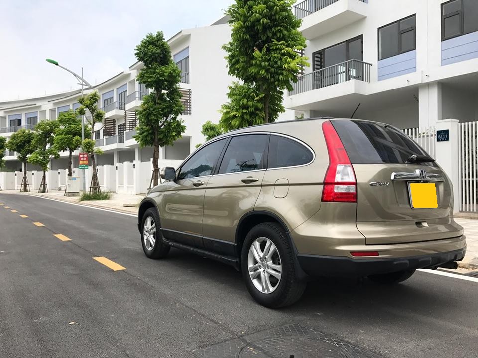 Honda CR V 2.4AT 2010 - Cần bán xe Honda CRV 2010 AT bản 2.4, full màu vàng cát