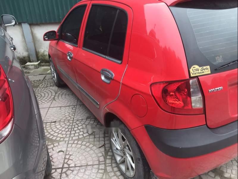 Hyundai Getz  MT 2009 - Gia đình bán xe Hyundai Getz số sàn MT 1.1,màu đỏ, tư nhân chính chủ, biển 5 số tiến đẹp