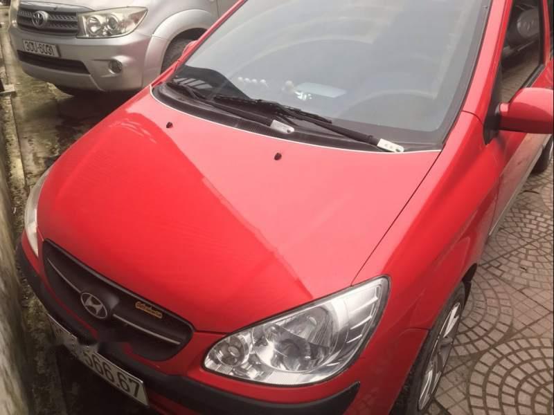 Hyundai Getz  MT 2009 - Gia đình bán xe Hyundai Getz số sàn MT 1.1,màu đỏ, tư nhân chính chủ, biển 5 số tiến đẹp