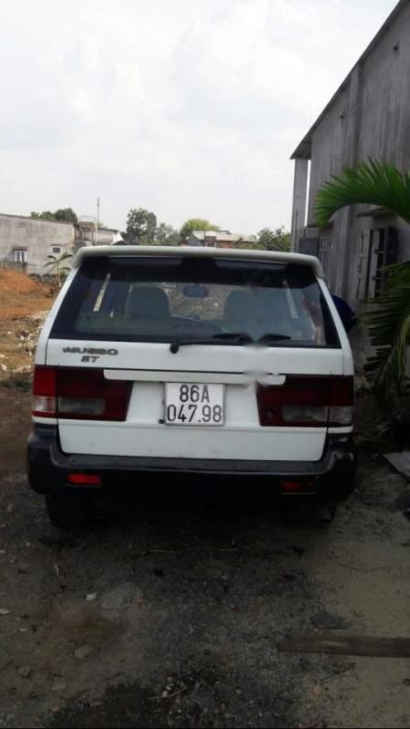 Ssangyong Musso 2003 - Cần bán lại xe Ssangyong Musso năm sản xuất 2003, màu trắng, xe nhập còn mới, giá chỉ 145 triệu