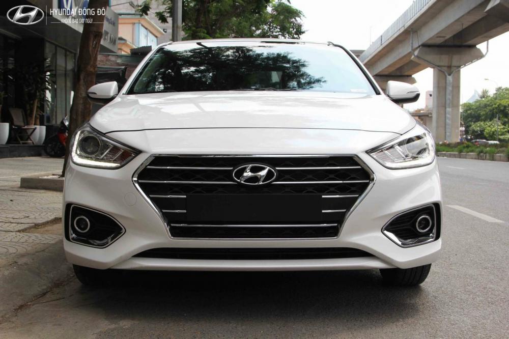 Hyundai Accent 1.4 MT 2019 - Hyundai Accent 1.4 MT màu trắng xe giao ngay, hỗ trợ vay 85%, hồ sơ nhanh chóng