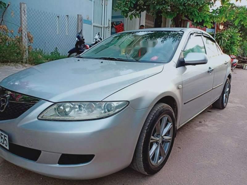 Mazda 6   2004 - Bán xe Mazda 6 2004, màu bạc, xe nhập, giá chỉ 240 triệu