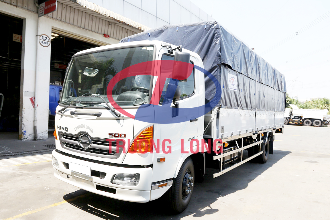 Hino FC 2019 - Bán xe tải Hino FC EURO4 mui bạt 6 tấn, thùng dài 7 mét kèm ưu đãi