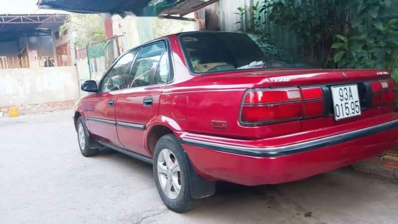 Toyota Corolla   1991 - Bán Toyota Corolla đời 1991, màu đỏ, xe nhập