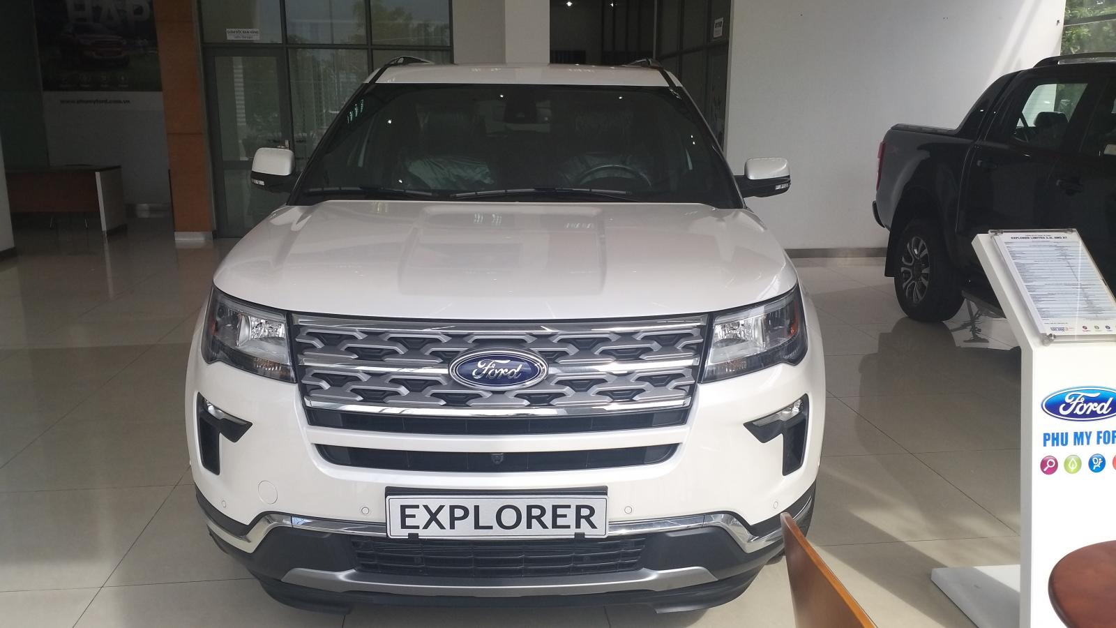 Ford Explorer Limited 2019 - Bán xe Ford Explorer Limited mới 100%, màu trắng, xe nhập Mỹ