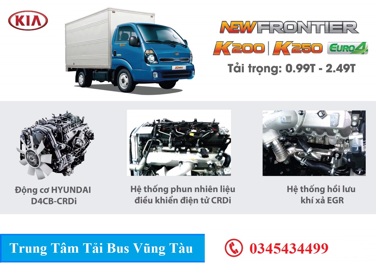 Kia Frontier   2019 - Kia New Frontier K200/K250 - Động cơ Hyundai- dòng sản phẩm xe tải nhỏ hót nhất hiện nay tại BRVT