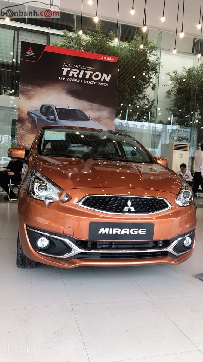 Mitsubishi Mirage CVT 2019 - Bán Mitsubishi Mirage CVT Eco màu đỏ, số tự động, máy xăng 2019