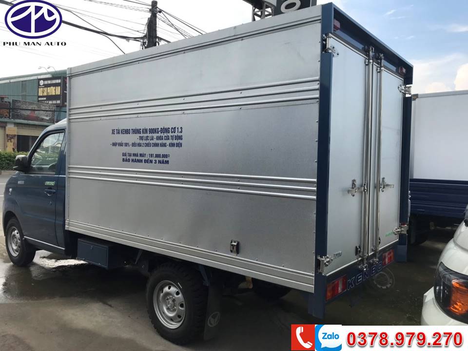 Xe tải 500kg - dưới 1 tấn 2018 - Xe tải nhỏ Kenbo thùng kín - 900kg- thùng dài 2m6