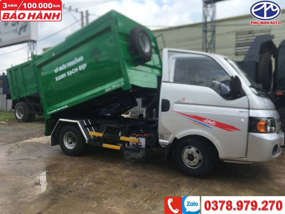 2019 - Xe chở rác Jac - 3.5 khối - bền -đẹp - giá cả hợp lí