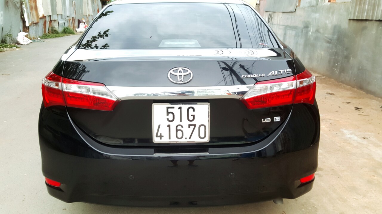 Toyota Corolla altis 1.8G AT 2017 - Bán ô tô Toyota Corolla Altis đời 2017, màu đen, xe mới 98%, liên hệ: 0913715808 - 0917174050 Thanh