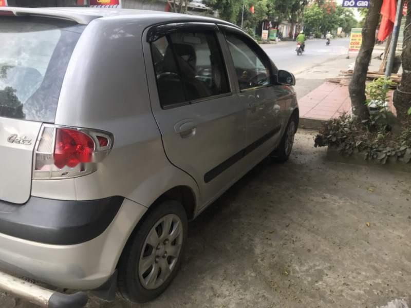 Hyundai Getz   2010 - Bán xe Hyundai Getz năm sản xuất 2010, màu bạc, xe nhập