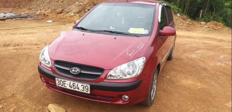 Hyundai Getz   2009 - Cần bán gấp Hyundai Getz 2009, màu đỏ, xe nhập