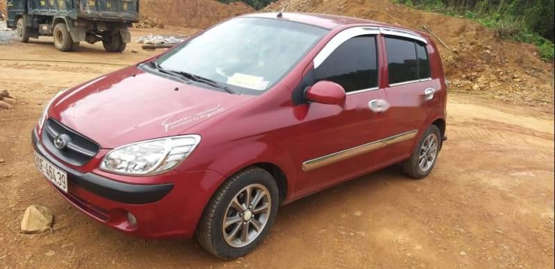 Hyundai Getz   2009 - Cần bán gấp Hyundai Getz 2009, màu đỏ, xe nhập