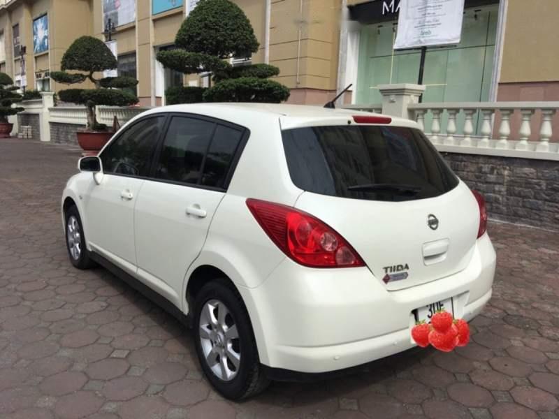 Nissan Tiida   1.6AT   2008 - Bán xe Nissan Tiida 1.6AT đời 2008, màu trắng, xe nhập