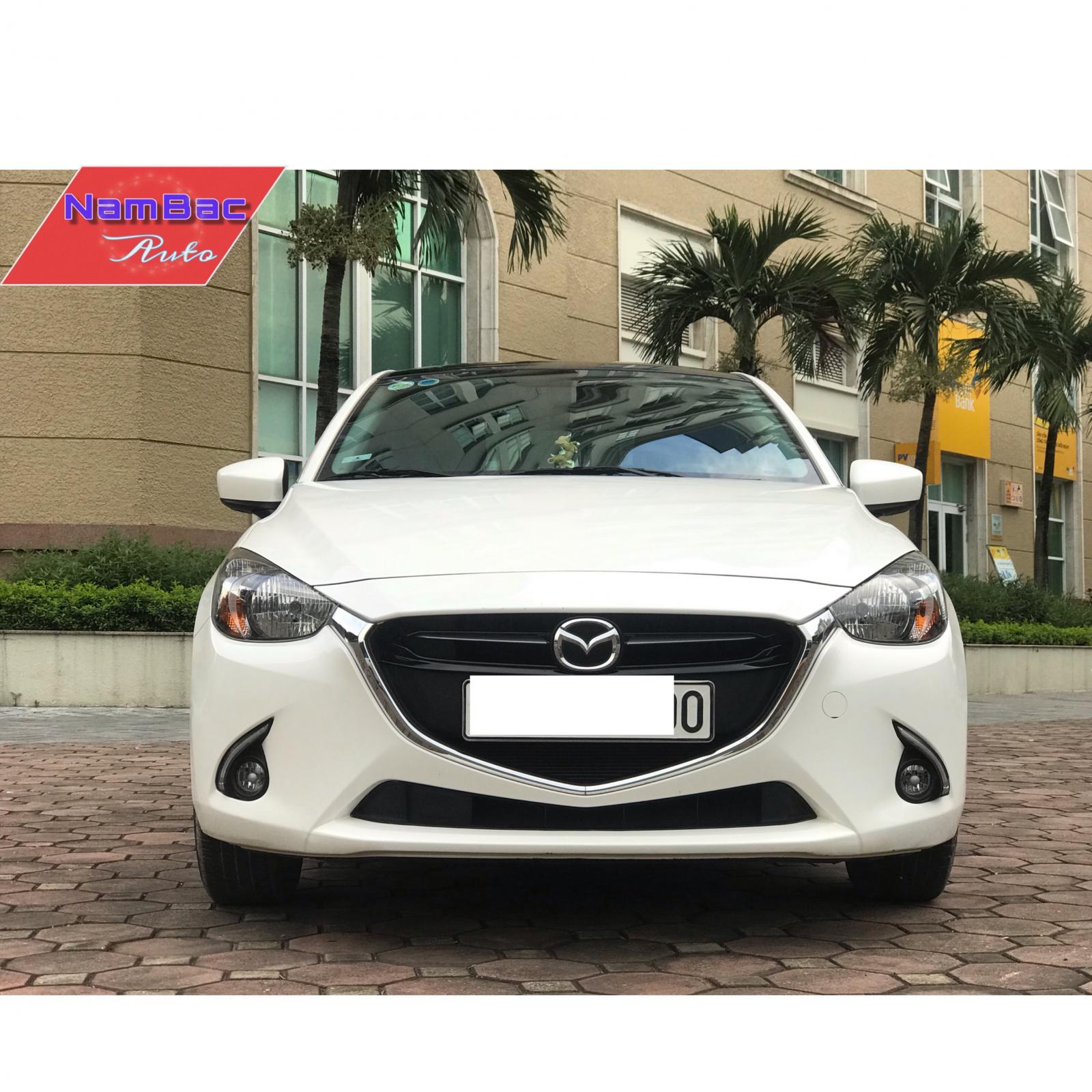 Mazda 2 1.5  2017 - Bán xe Mazda 2 1.5 Sedan năm 2017, màu trắng biển Hà Nội