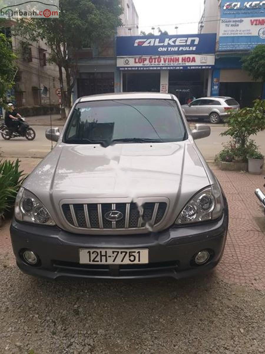 Hyundai Terracan 3.5 MT 2003 - Bán Hyundai Terracan 3.5 MT 2003, màu bạc, nhập khẩu