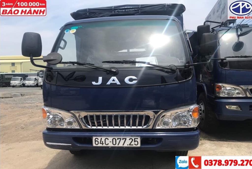 2019 - Jac 2t4 2017, thùng bạt dài 3m7, ga cơ mạnh mẽ