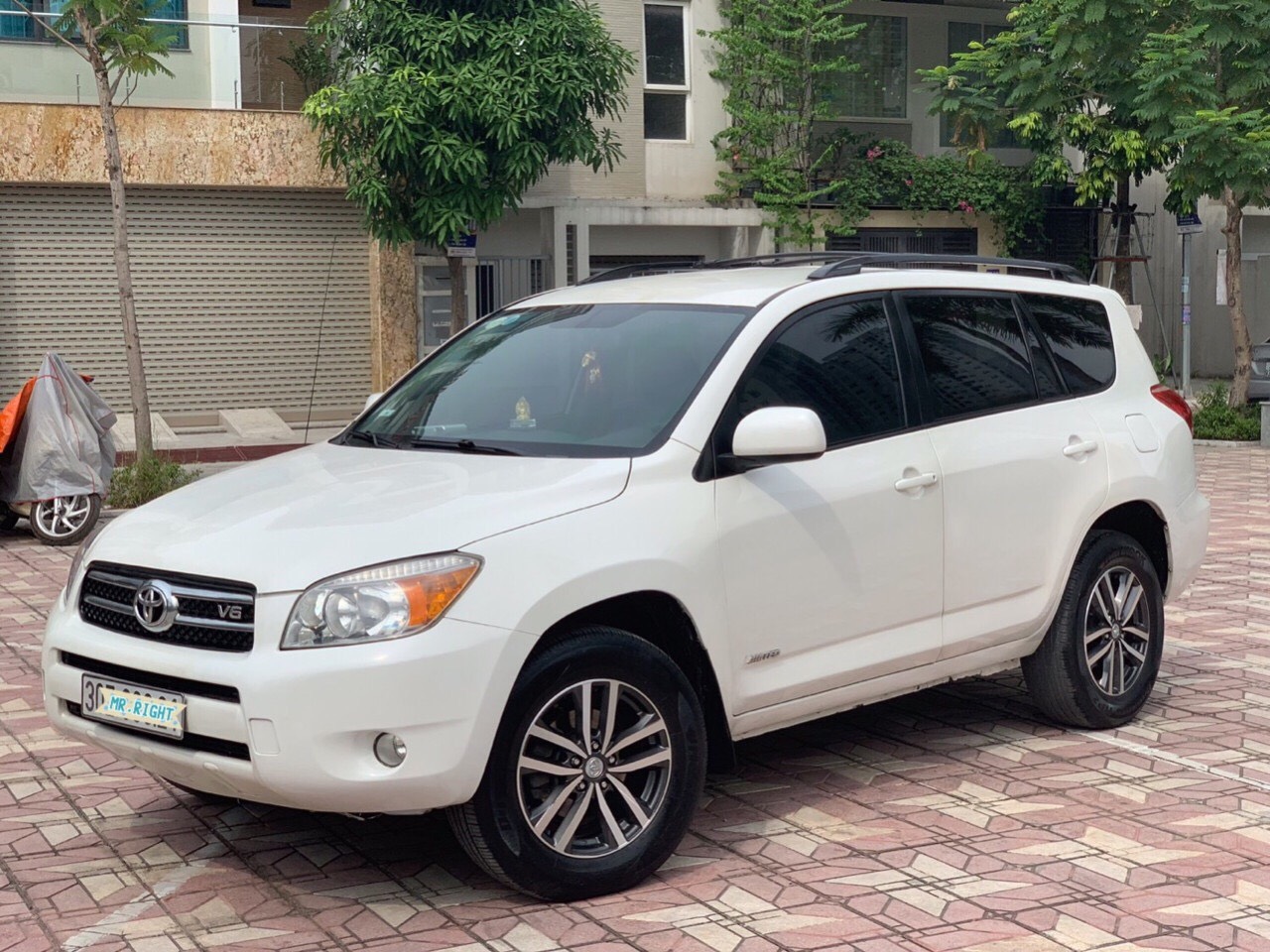 Toyota RAV4 3.5AT 2008 - Cần bán xe Toyota RAV4 3.5AT đời 2008, màu trắng, nhập khẩu nguyên chiếc, giá chỉ 438 triệu