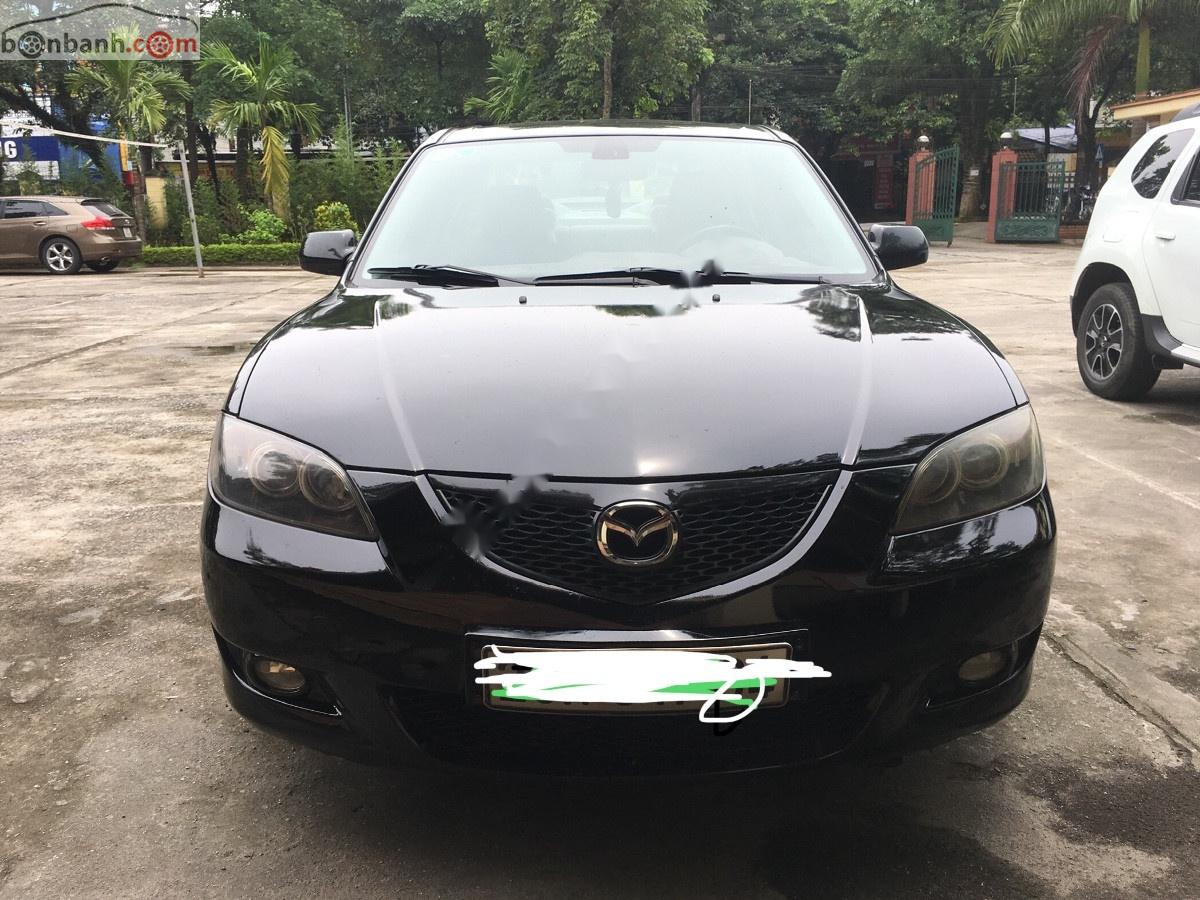 Mazda 3 2004 - Bán ô tô Mazda 3 sản xuất năm 2004, màu đen xe gia đình, giá tốt