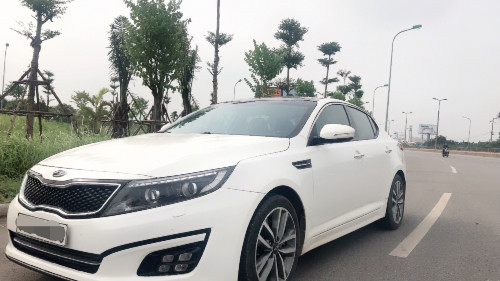 Kia K5   2.0 AT  2014 - Bán xe Kia K5 2.0 AT năm sản xuất 2014, màu trắng