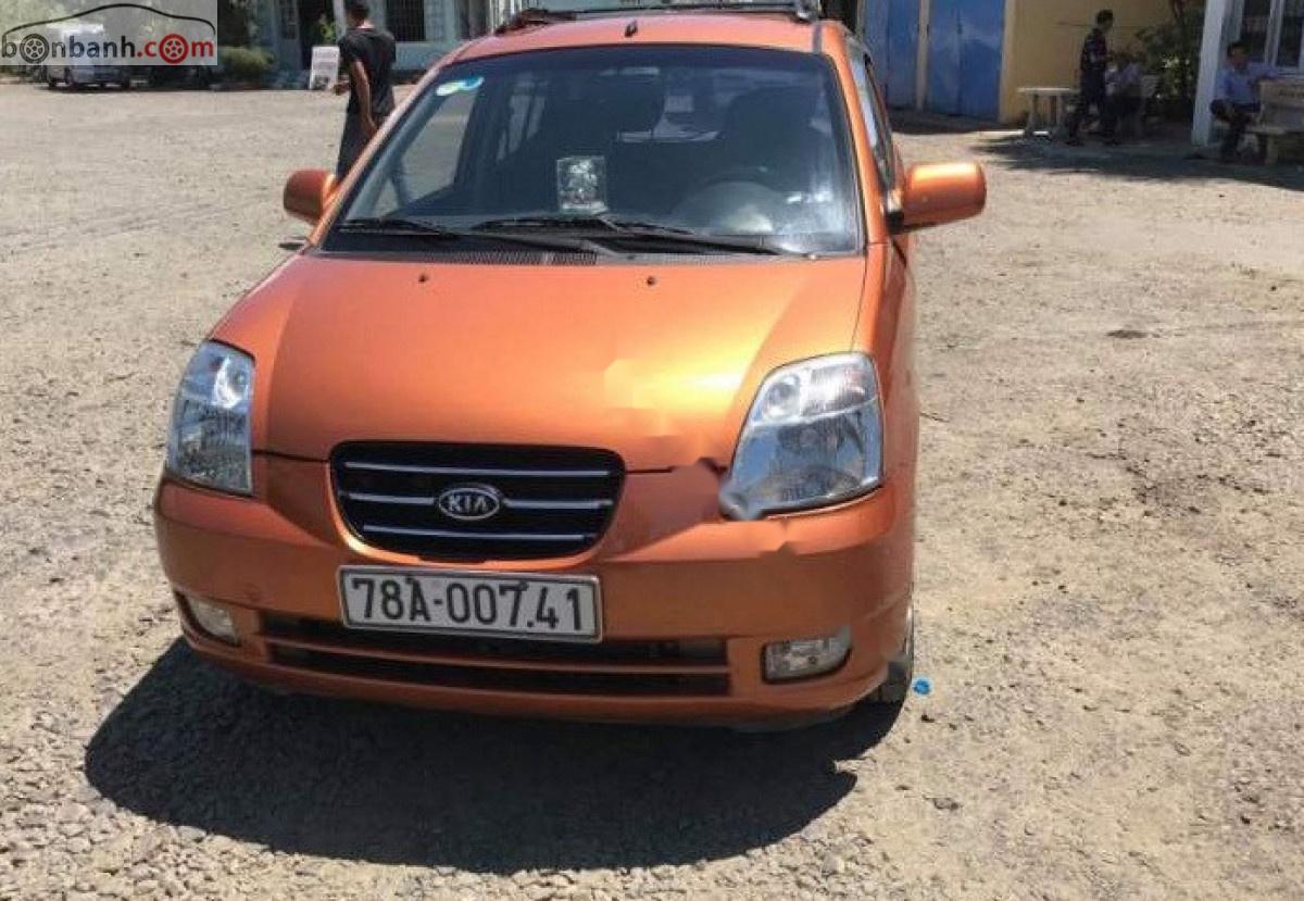 Kia Picanto 1.1 AT 2007 - Cần bán gấp Kia Picanto 1.1 AT 2007, màu vàng, xe nhập, gia đình sử dụng