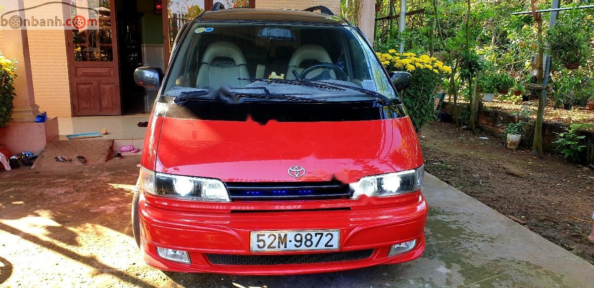 Toyota Previa 2.4 AT 1990 - Bán Toyota Previa 2.4 AT đời 1990, màu đỏ, nhập khẩu nguyên chiếc