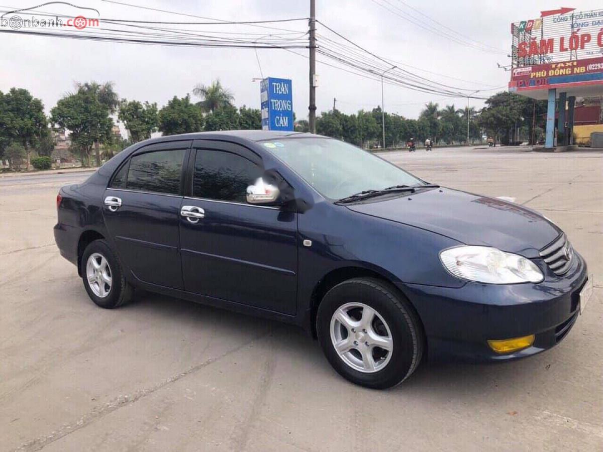 Toyota Corolla altis 1.8MT 2002 - Bán xe Toyota Corolla altis đời 2002, màu xanh lam, giá chỉ 215 triệu