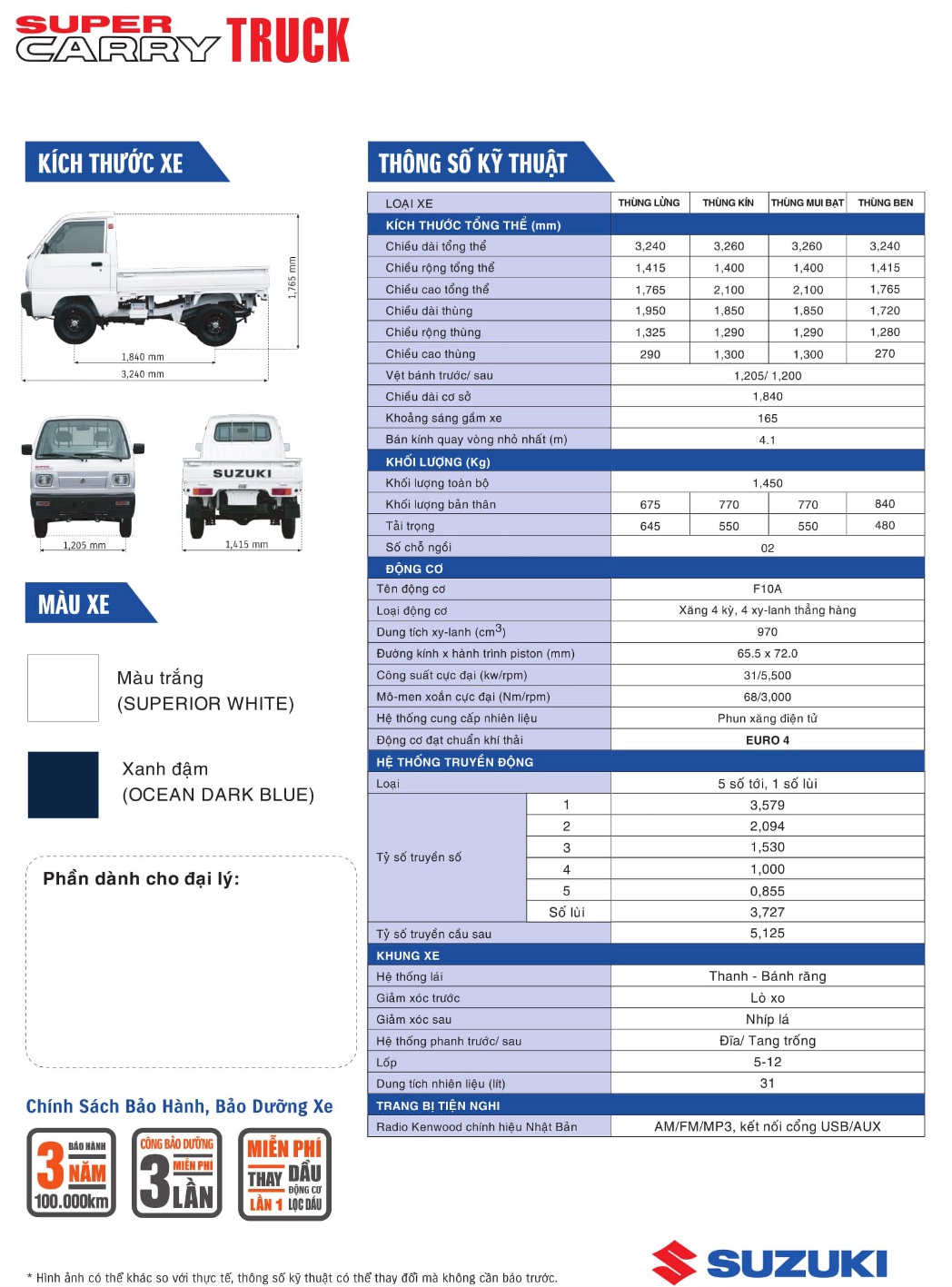 Suzuki Supper Carry Truck 2019 - Bán xe tải Suzuki thùng lửng, tặng 2% thuế trước bạ. LH 096 642 8209