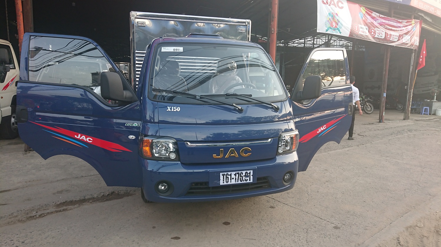 X125 2019 - Đại lý bán xe tải JAC 1T25 đời 2019, máy Isuzu thùng dài 3m2