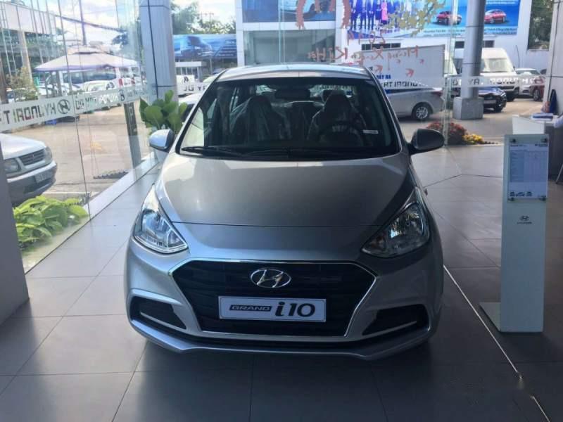 Hyundai Grand i10   Base  2019 - Cần bán Hyundai Grand i10 Base đời 2019, màu bạc