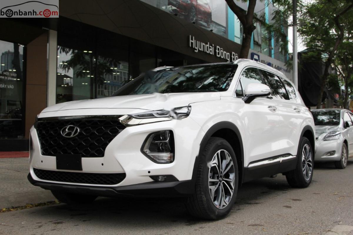 Hyundai Santa Fe Premium 2.4L HTRAC 2019 - Bán Hyundai Santa Fe Premium 2.4L HTRAC 2019, màu trắng