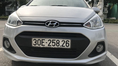 Hyundai Grand i10   1.0 AT  2015 - Bán Hyundai Grand i10 1.0 AT đời 2015, màu bạc