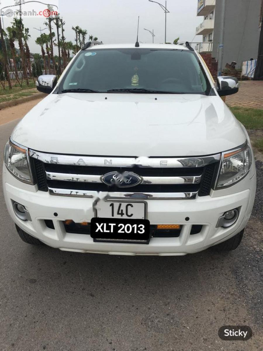 Ford Ranger XLT 2013 - Xe Ford Ranger XLT 2013, màu trắng, xe nhập số sàn