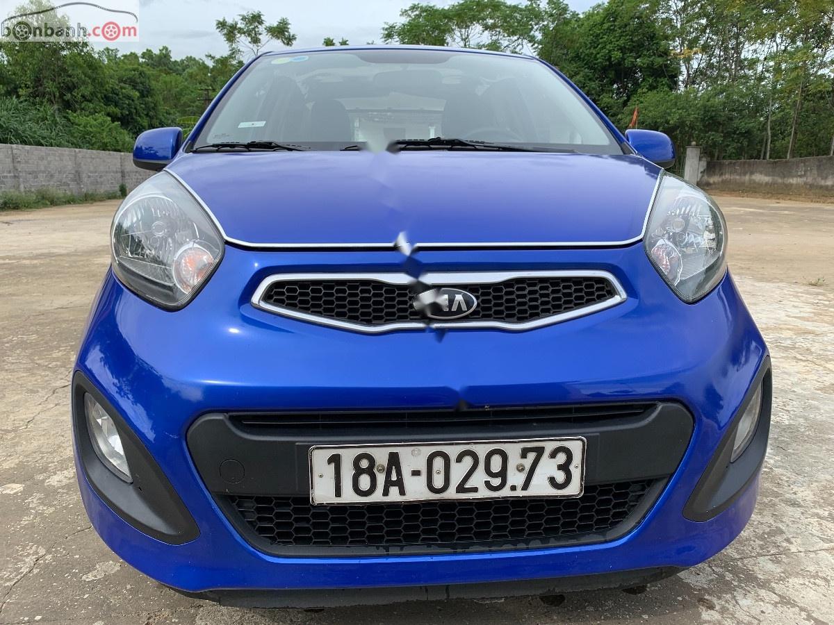 Kia Morning 1.25MT 2013 - Bán xe Kia Morning 1.25MT sản xuất năm 2013, màu xanh lam 