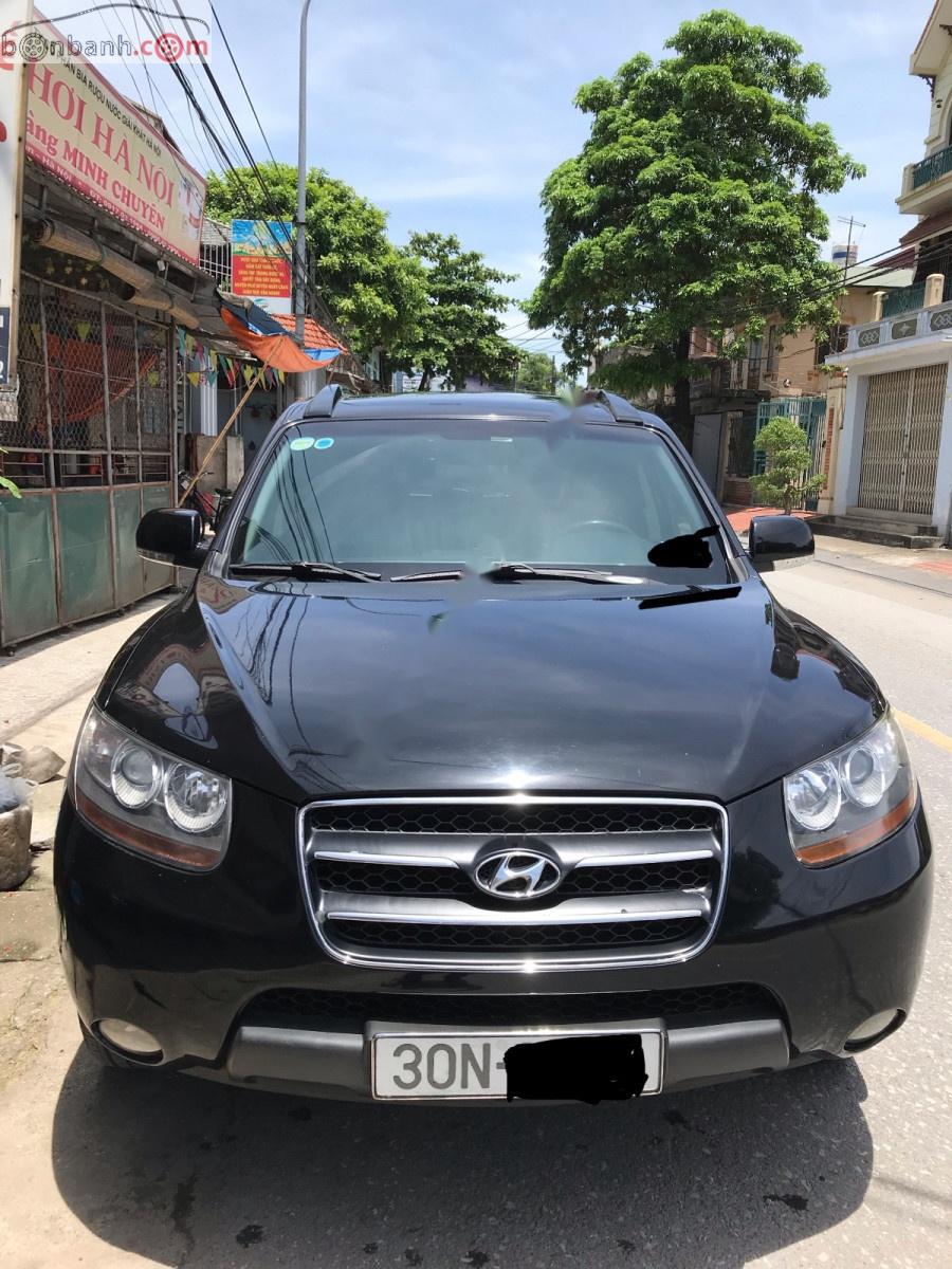 Hyundai Santa Fe MLX 2.0L 2009 - Xe Hyundai Santa Fe MLX 2.0L sản xuất năm 2009, màu đen, nhập khẩu chính chủ, giá chỉ 570 triệu