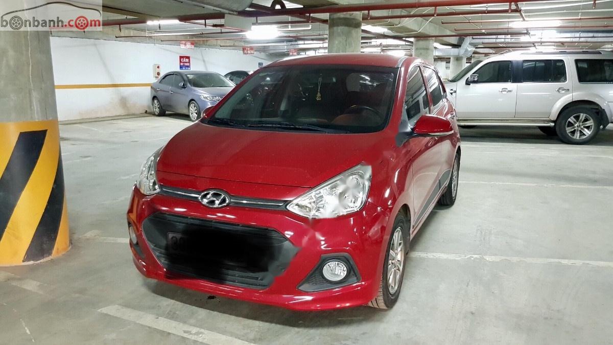 Hyundai Grand i10 1.2 AT 2016 - Cần bán Hyundai Grand i10 1.2 AT 2016, màu đỏ, xe nhập số tự động, 385tr