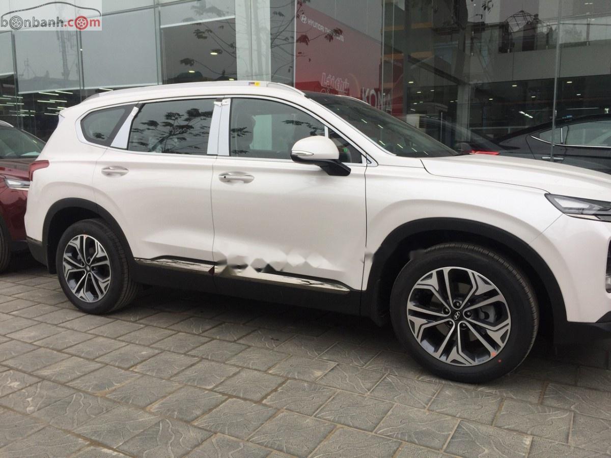 Hyundai Santa Fe 2.4L HTRAC 2019 - Bán xe Hyundai Santa Fe 2.4L HTRAC sản xuất 2019, màu trắng