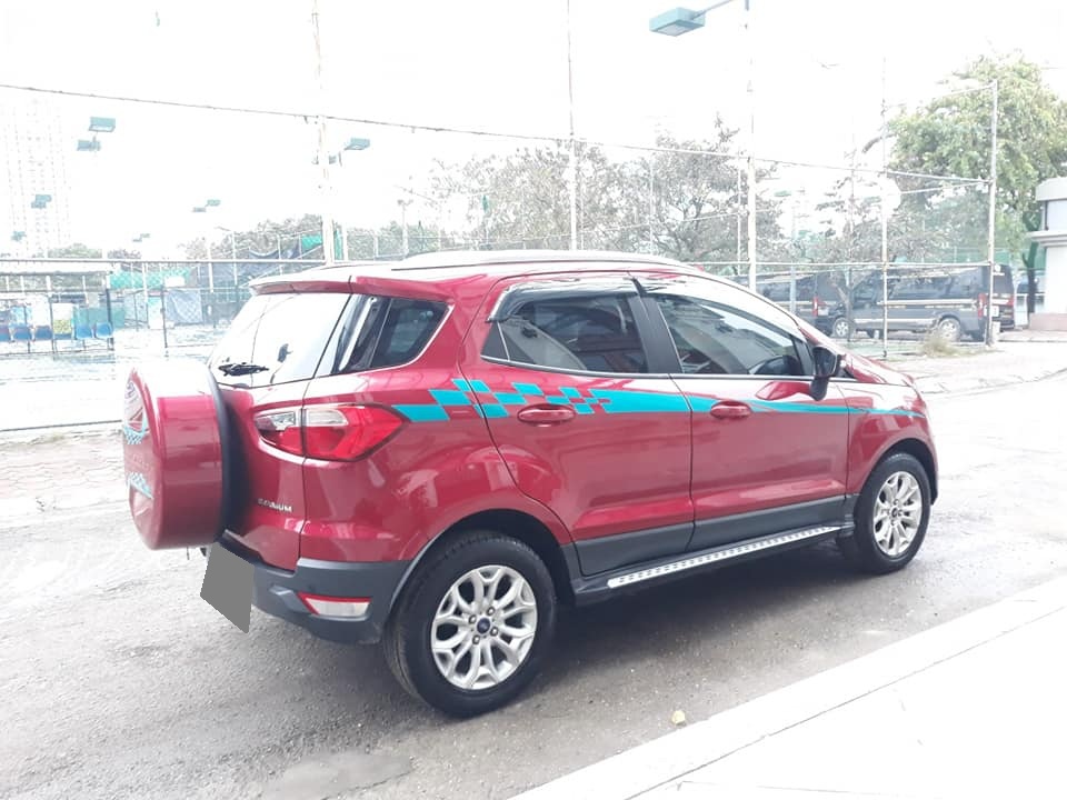 Ford EcoSport AT 2018 - Bán Ford Ecosport 2018 tự động Titanium màu đỏ ít đi